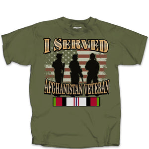 "I SERVED "AFGHANISTAN VETERAN TSHIRT