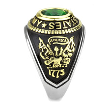 Unisex U.S. Army Emerald Ring