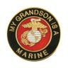 My Grandson is a Marine EGA Round Lapel Pin