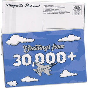 GREETING FROM 30,000+ POSTCARD MAGNET