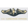 Navy Submarine Warfare Badge Decal (Officer)