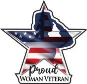 Proud Women Veteran Stickers