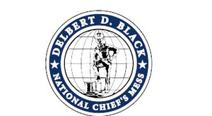 Delbert D. Black National Chief's Mess Seal Square Shot Glass