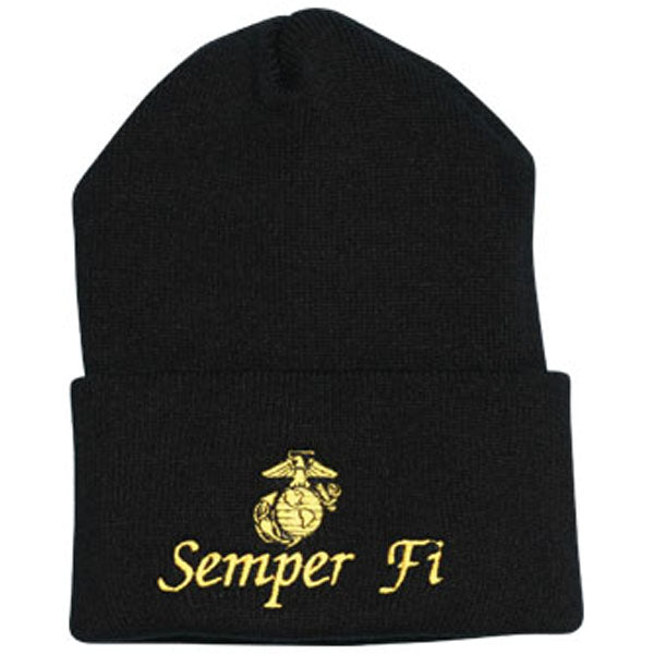 Semper Fi with Eagle Globe and Anchor Watch Cap
