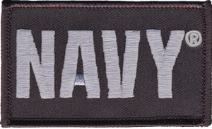 NAVY BLK / 2PIECE HOOK AND LOOP PATCH