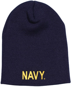 NAVY Letters Navy Skull Cap