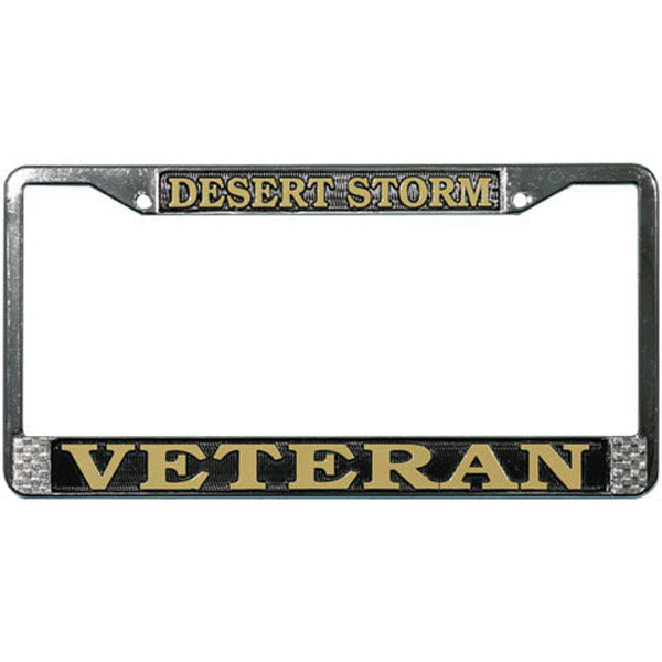 Desert Storm Veteran License Plate Frame