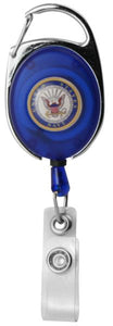 U.S Navy Crest Retractable Badge Holder