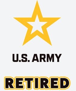 Retired with U.S. Army Star Decal