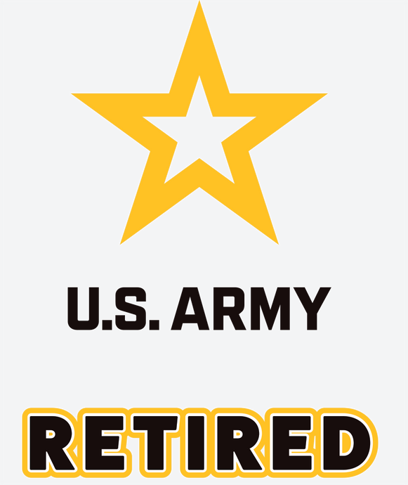 Retired with U.S. Army Star Decal