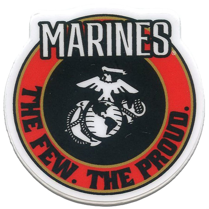 Marines Circle With Logo Mini Decal