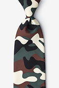 ARMY CAMOUFLAGE GREEN TIE