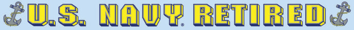 U.S. Navy Retired Anchor Window Decal