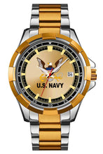 NAVY ANALOG QUARTZ DRESS WATCH