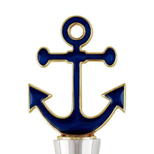Navy Anchor Bottle Stopper
