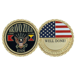 US Navy Bravo Zulu Challenge Coin