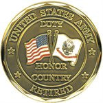U.S. ARMY RETIRED CHALLENGE COIN