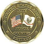 ARMY RETIRED CHALLENGE COIN