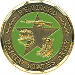 ARMY RETIRED CHALLENGE COIN