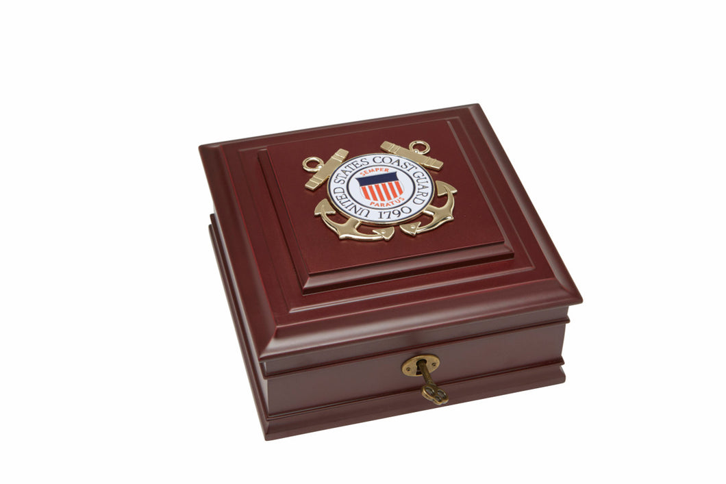 U.S. Coast Guard Medallion Desktop Box