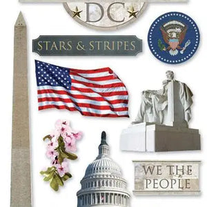 Washington Dc Dimensional Sticker