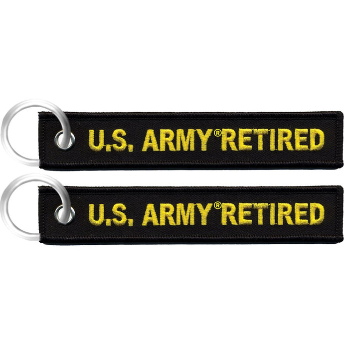 Army Retired Keychain