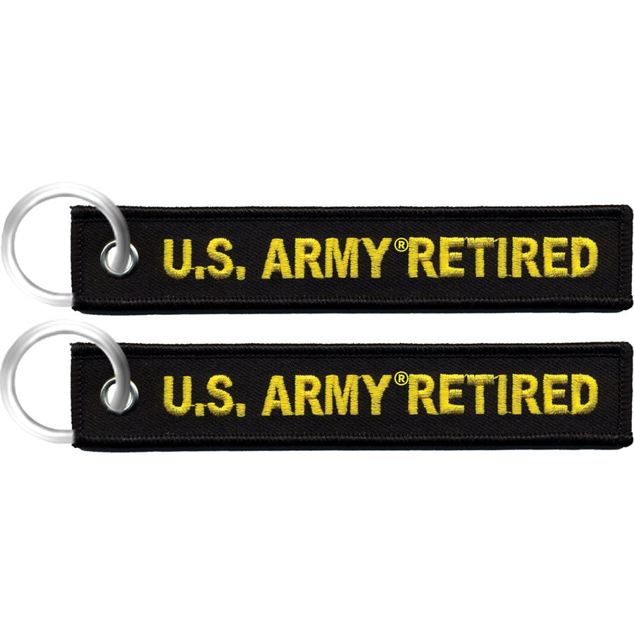 Army Retired Keychain