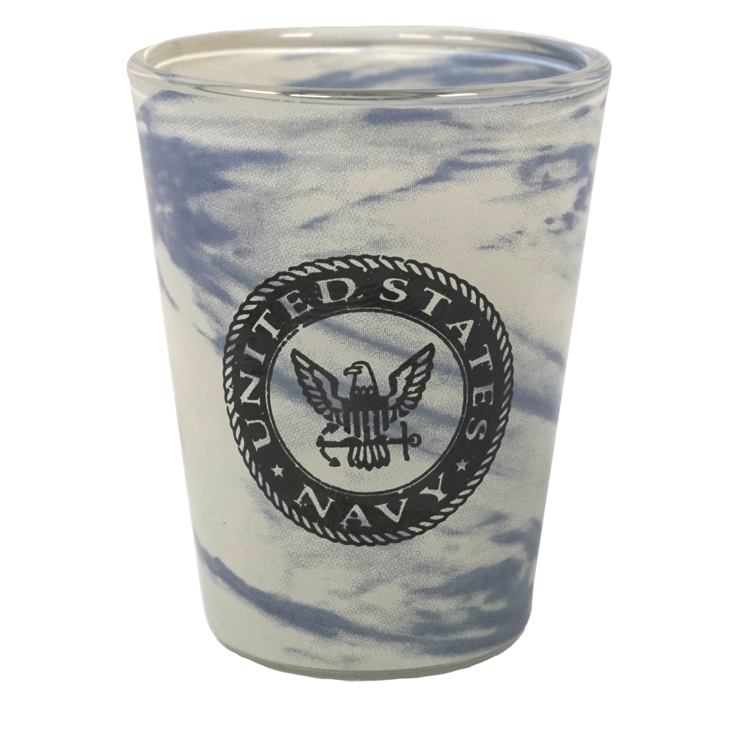 U.S. Navy Marble Shot Glass