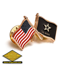 USA/ARMY Flags Lapel Pin
