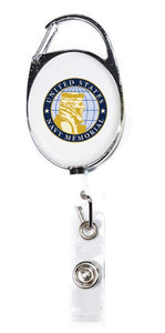 United States Navy Memorial Retrackable Badge Reel