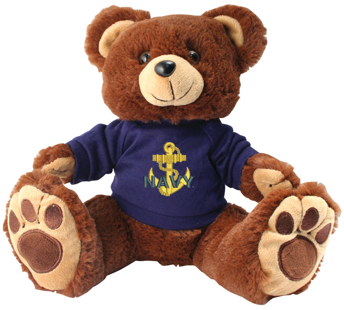 U.S. Navy Stuffed Plush Big Foot Bear