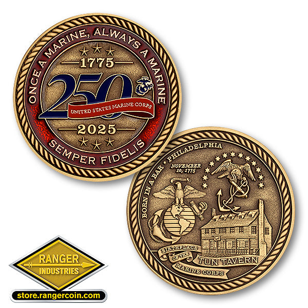 PRESALE-U.S. Marine Corps 250th Anniversary Coin  SHIPPED OUT ON 11/10/25