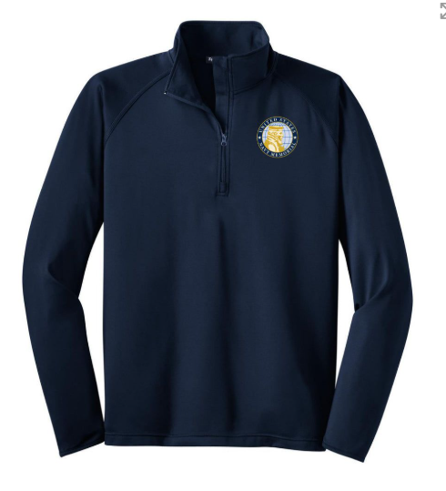 U.S. Navy Memorial Sport-Tek Men's True Navy Sport-Wick Stretch 1/4-Zip Pullover