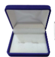 U.S.Navy Memorial 3D Custom Gold Cufflinks with Blue Velvet Cufflink Box