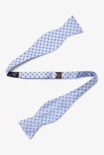 Taking The Helm Light Blue Silk Self Tie Bow Tie