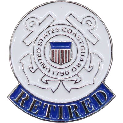 U.S. Coast Guard Retired Pin – The United States Navy Memorial Ship's Store