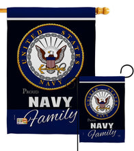 U.S. Navy Proudly Family Armed Forces Military Decor Flag