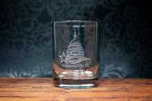 Washington DC Capitol Building Etched Drinkware Barware