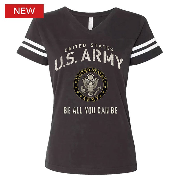 U.S. Army Women Stencil Logo V-Neck Tshirt