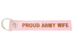 Proud Army Wife Keychain