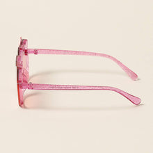 Kid's Bow Decor Cat Glitter Sunglasses