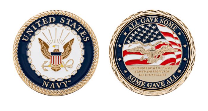 U.S. Navy Memorial Day Challenge Coin