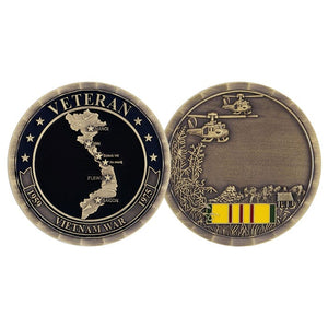 Vietnam Veteran Map Coin