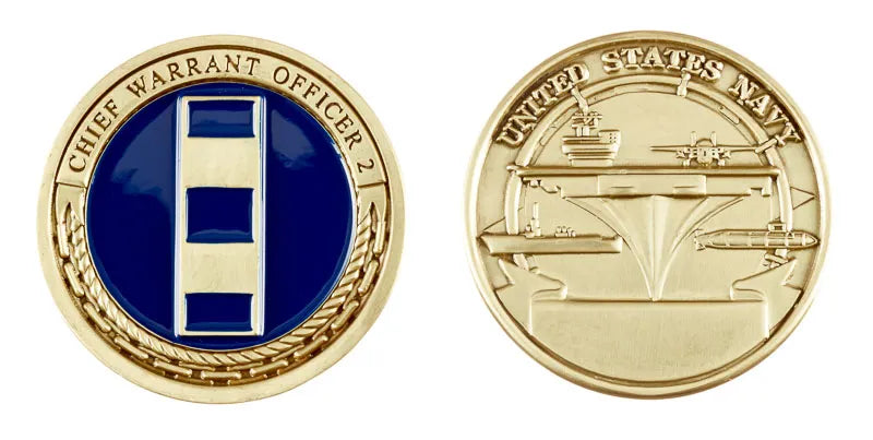 Navy Warrant Officer 2 Challenge Coin