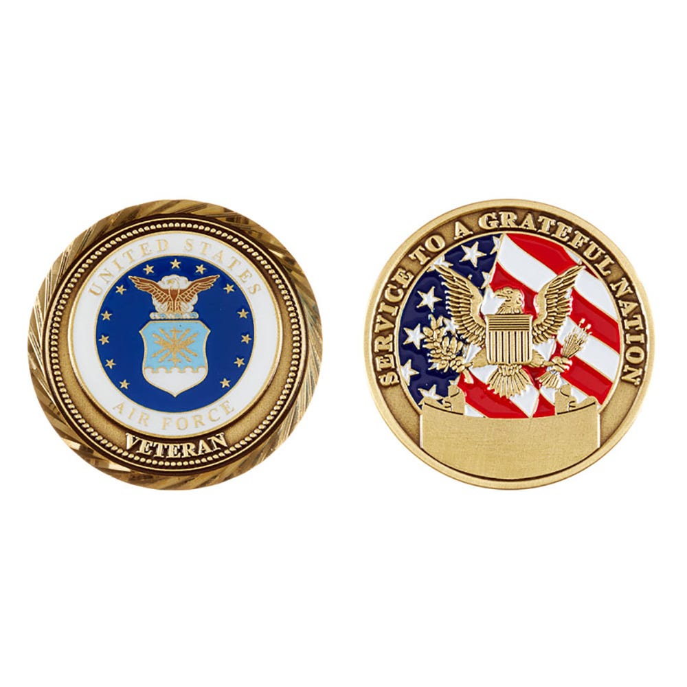 USAF. U.S. Air Force Veteran Challenge Coin