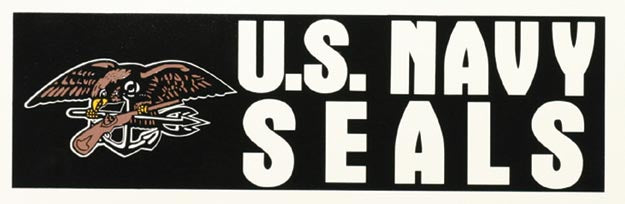 U.S Navy Seal  with Trident Bumper Sticker