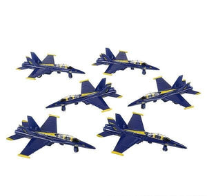 6.5" DIE-CAST PULL BACK F-18 BLUE ANGEL LLB Car Toys