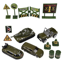 15Pc Diecast Military Play Set