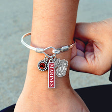 Marines Triple Charm Bracelet