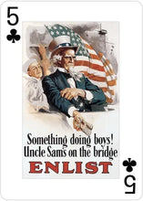 USA Posters of World Wars I and II Poker Deck